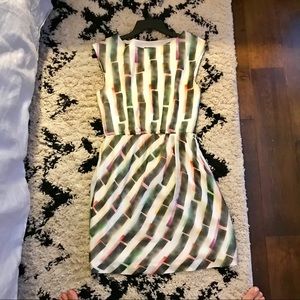 Theory Watercolor Panel Dress